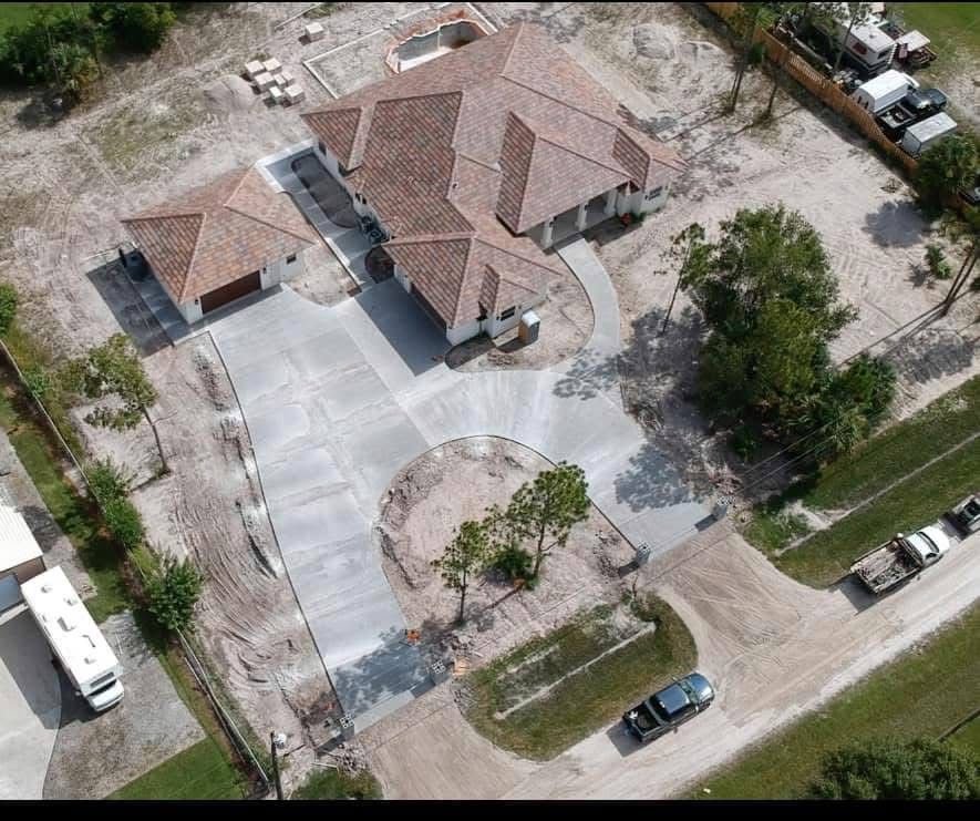 Aerial View Concrete Project